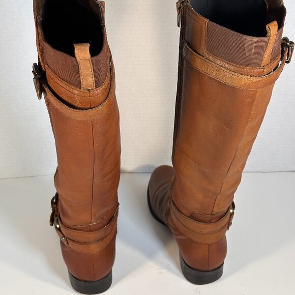WOMEN'S BROWN LEATHER BOOTS SIZE 8 - Picture 13 of 16